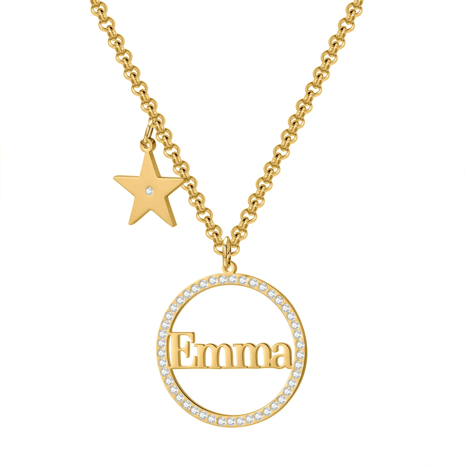 

Ожерелья с именем на заказ из циркония MYDIY, персонализированные ювелирные изделия с именной табличкой, ожерелье с надписью из нержавеющей стали, подарок на день матери для мамы