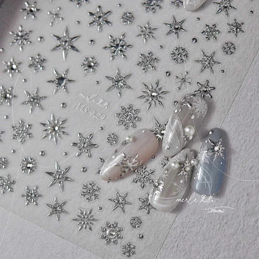 Зимний Рождественский Кристалл Нежный Шестигранник Романтический Лазерный