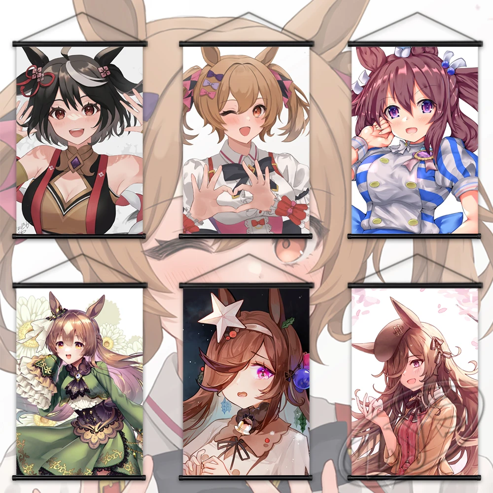 

Hanging Scrolls Pretty Derby Poster Picture HD Prints Classic Wall Artwork Canvas Painting Home Bedroom Decoration Background