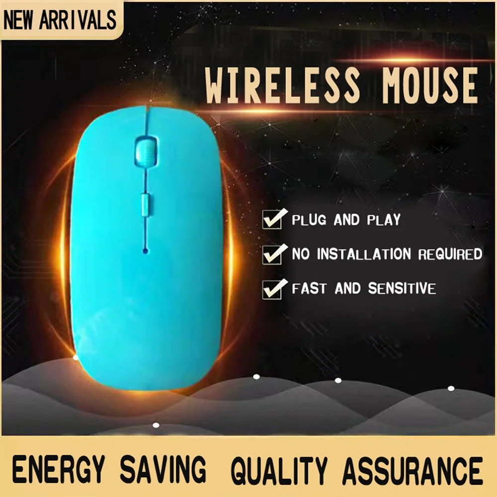 

Wireless Mouse 2.4G Connect Computer USB Mouse Gamer Silent Mouse Rechargeable Mouse Energy Saving Power Saving for PC Laptop