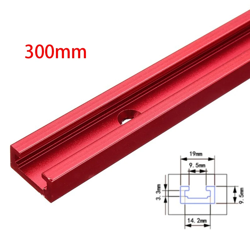 Woodworking Miter Jig T-Slot Track 300-600mm Aluminium Alloy Red Router T-Track Table Hot sale New Useful Durable