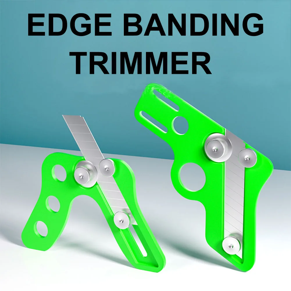 

Edge Banding Trimmer Veneer Edge Cutter Tool Veneer Edge Trimmer with Retractable Blade Woodworking Cutter Manual Trimming Tool