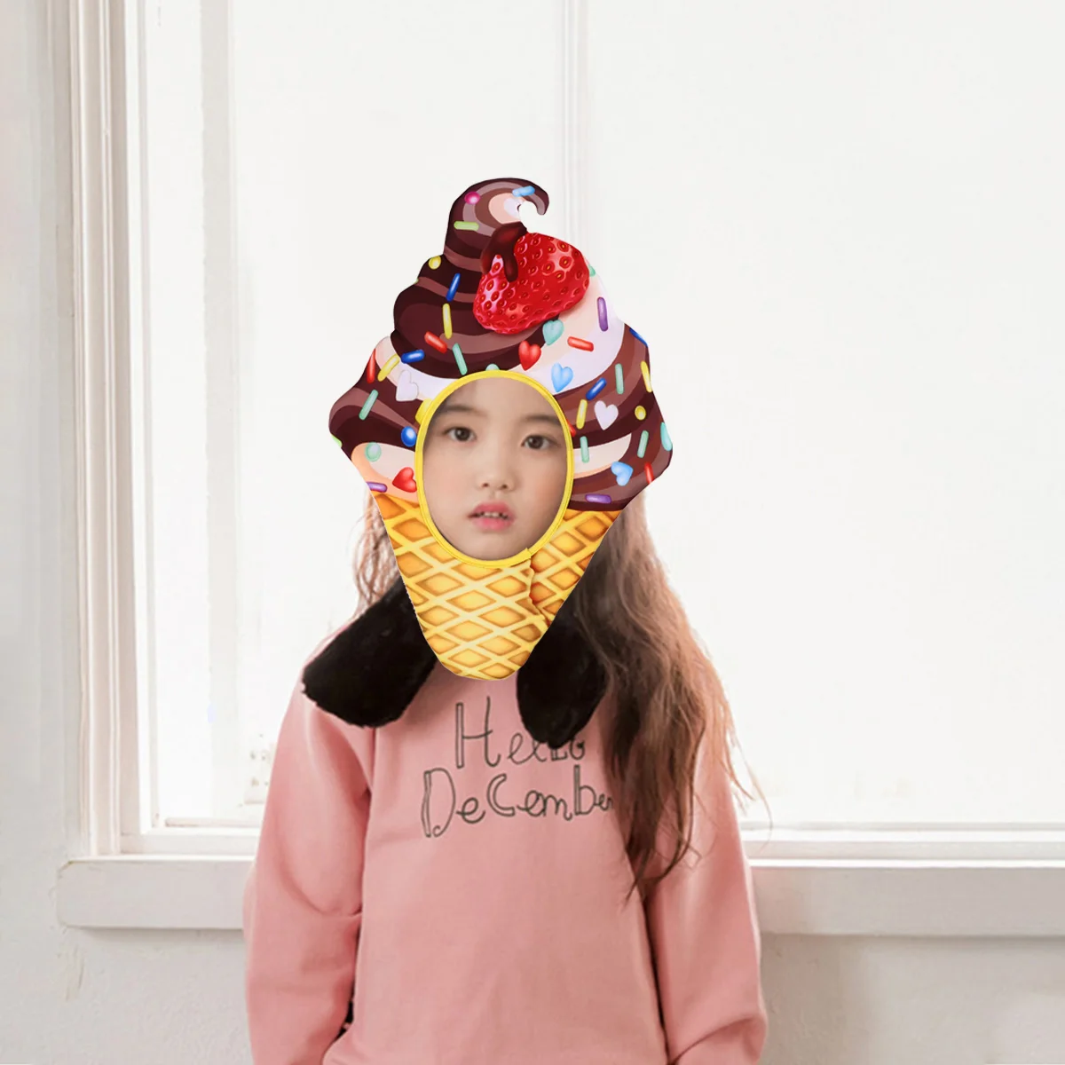 

Ice Cream Hat Hawaii Ornament Cute Headwear Funny Hat Fruit Hat Ice Cream Party Hat Apparel Novelty Hats