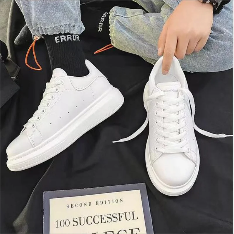 New Big Size Men  Women Platform Sneakers Plus Size Spring Casual Vulcanized Shoes Ladies Thick Bottom Skate Shoes Woman