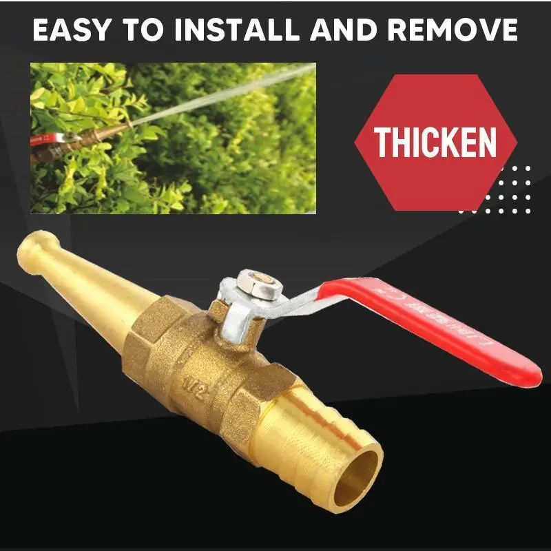 

High-pressure Water Copper Gun Garden Watering Pipe High Pressure Spray Gun Fire Reel Hose Connector Car Wash Copper Water Gun