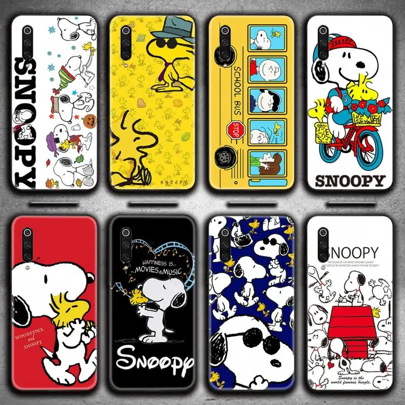 

Cartoon Dog Snoopy Phone Case for Xiaomi Mi Note 10 Lite Mi 9T Pro xiaomi 10 CC9 9SE