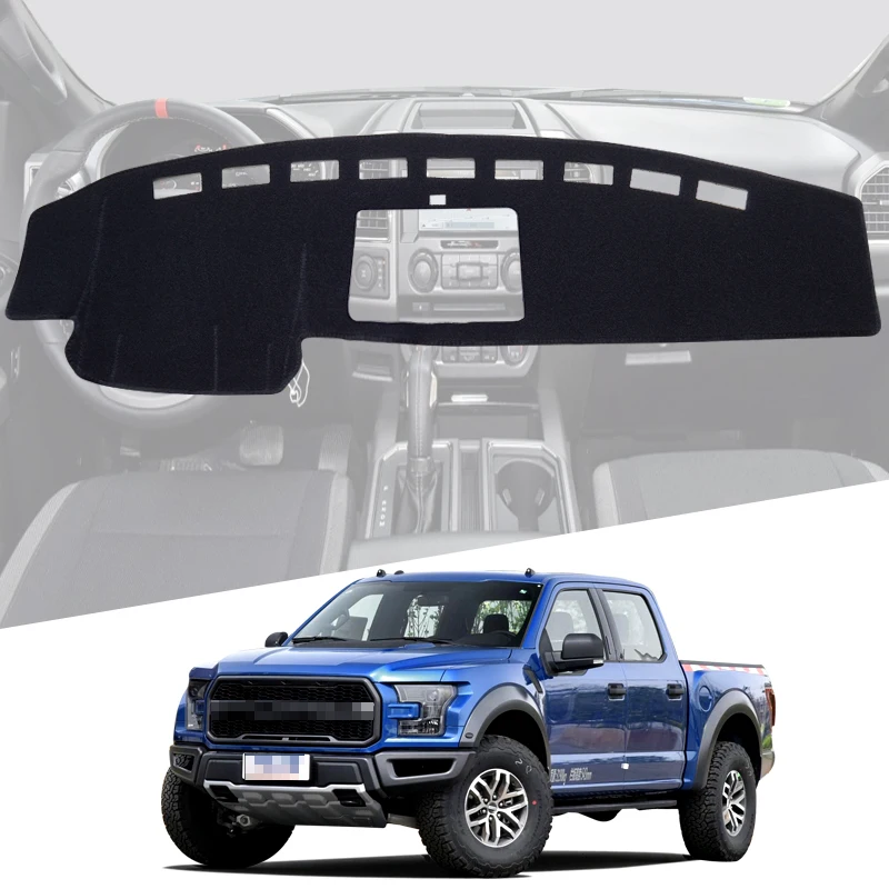 

Dashboard Cover Pad for Ford F150 F-150 Dash Mat Dashmat Car Accessories Protective Sunshade Carpet