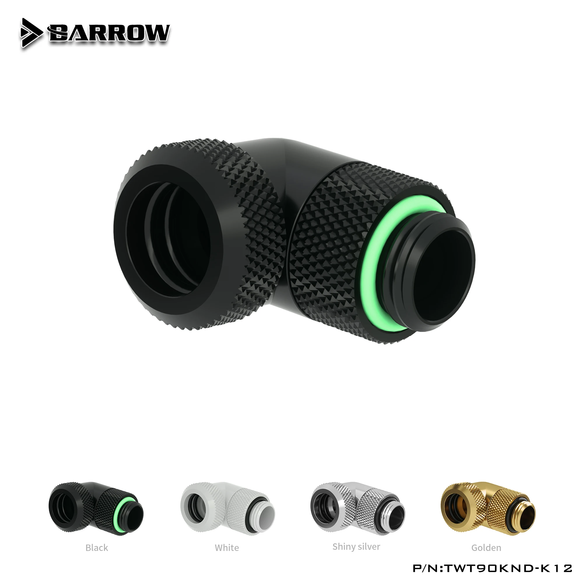 

Barrow G1/4" 12mm Elbow Rigid Tube Fitting Connector TWT90KND-K12