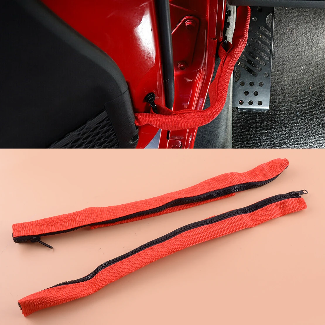 2 шт. ремешок для автомобильной двери Jeep Wrangler JK 2007 2008 2009 2010 2011 2012 2013 2014 2015 2016 2017
