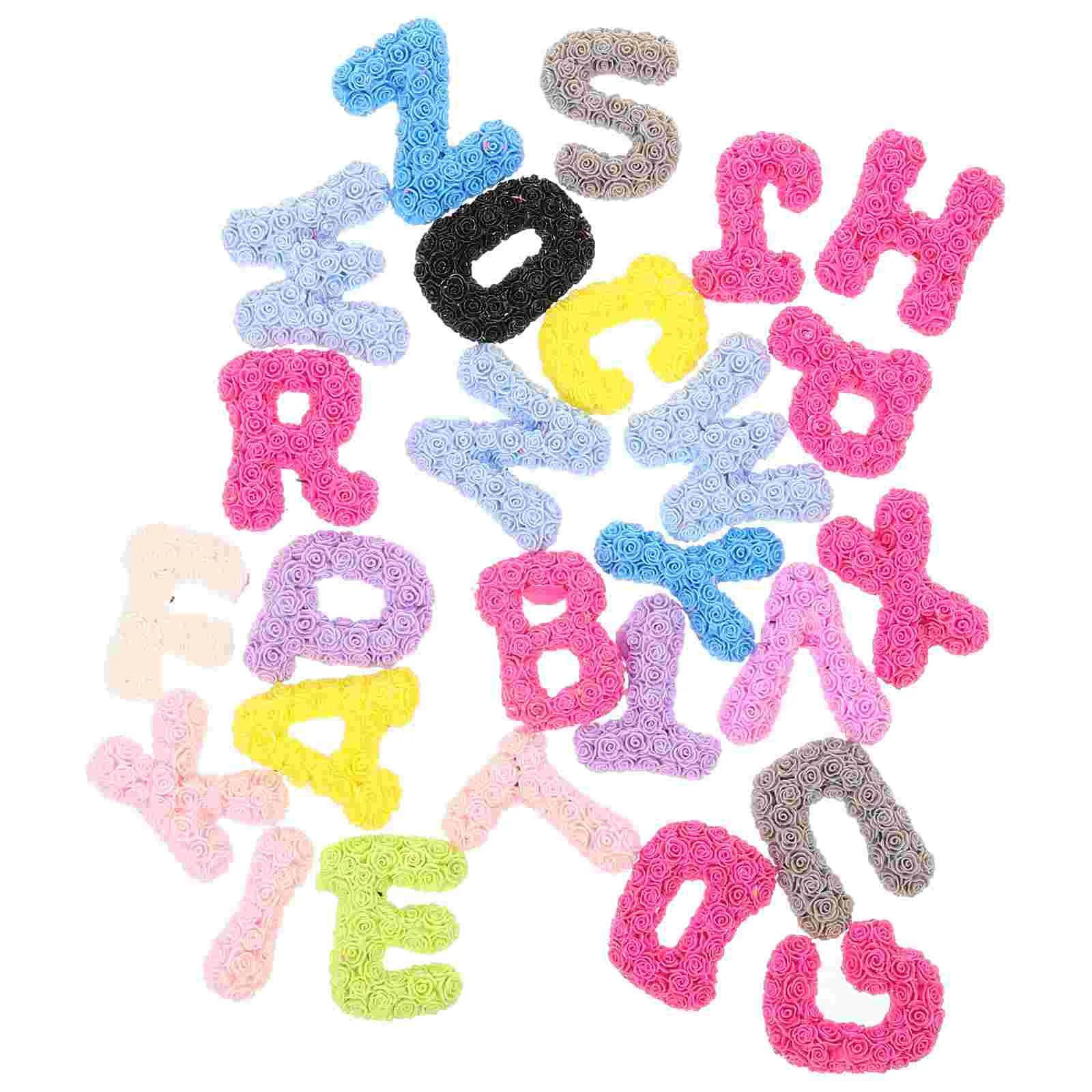 

26Pcs Resin Charms Decorative Letters Cartoon Resin Letters Resin Decorations Landscape Letters