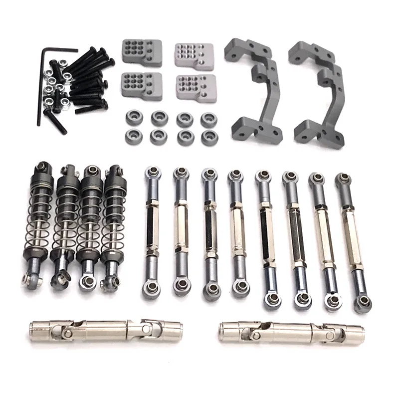 

WPL Car Refit 1/16 C14 C24 Metal Shock Absorber Stents Adjustable Tie Rod Transmission Shaft RC Upgrade Accessories