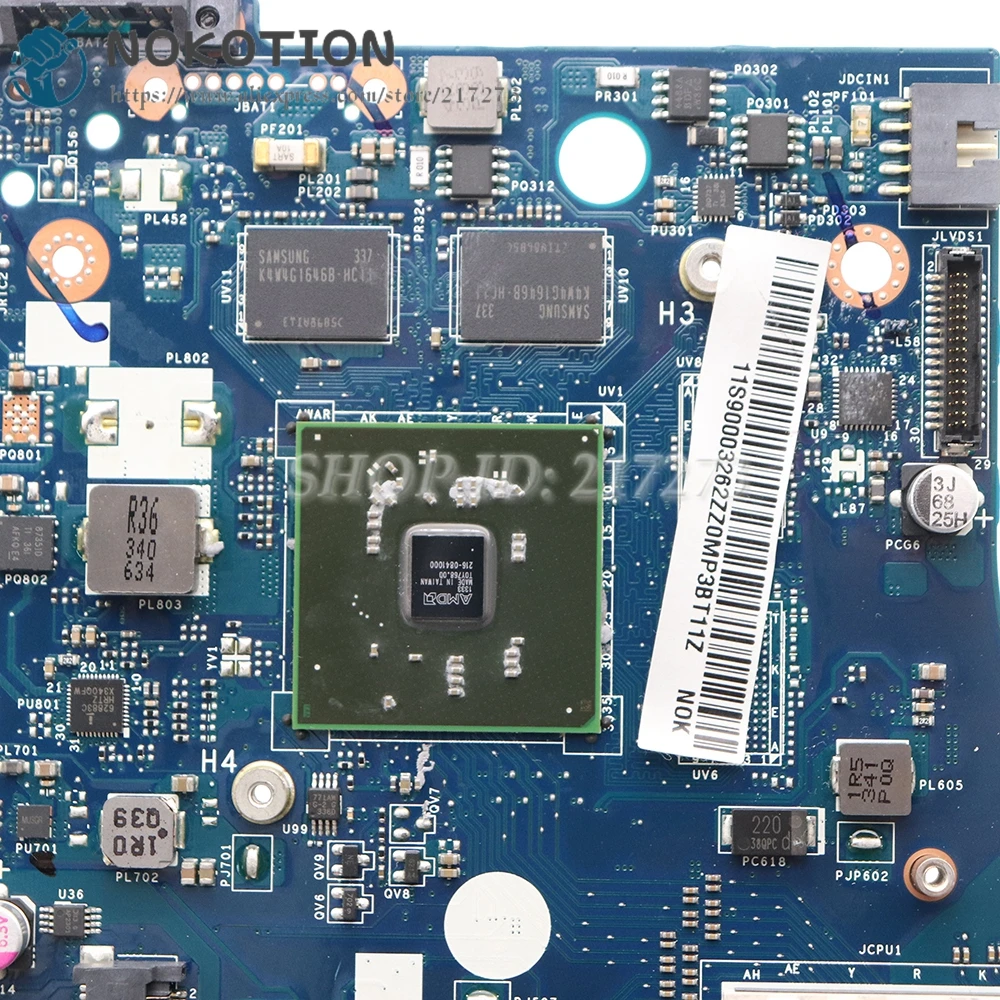 Материнская плата NOKOTION VALGC_GD LA-A091P для ноутбука Lenovo G505S Z505 материнская FS1 DDR3 2 Гб