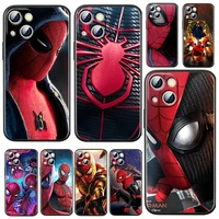 avengers spiderman man for apple iphone 13 12 11 pro max mini xs max x xr 6 7 8 plus 5s se 2020 tpu soft black phone case coque
