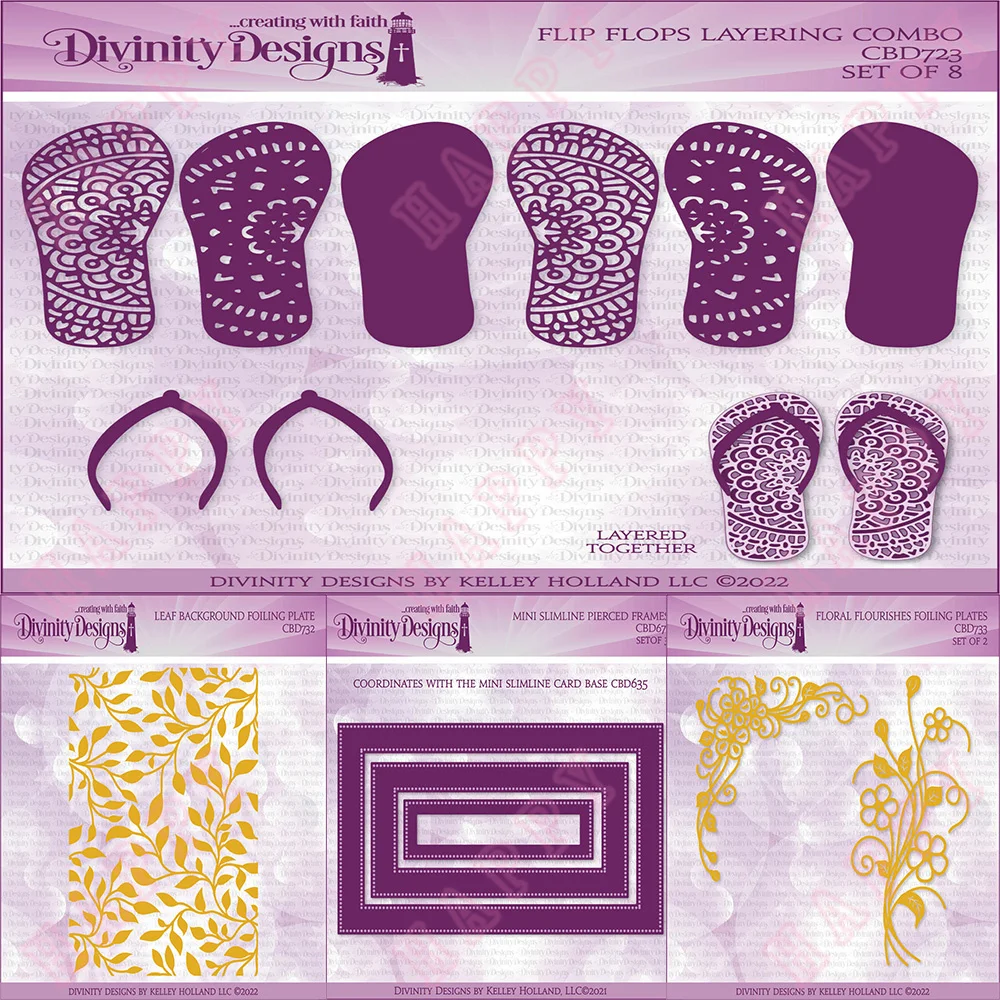 

2022 Diy Leaf Floral Flip Flop Pierced Frames Metal Cutting Dies And Hot Foil Diary Scrapbooking Easter Craft Engraving Making