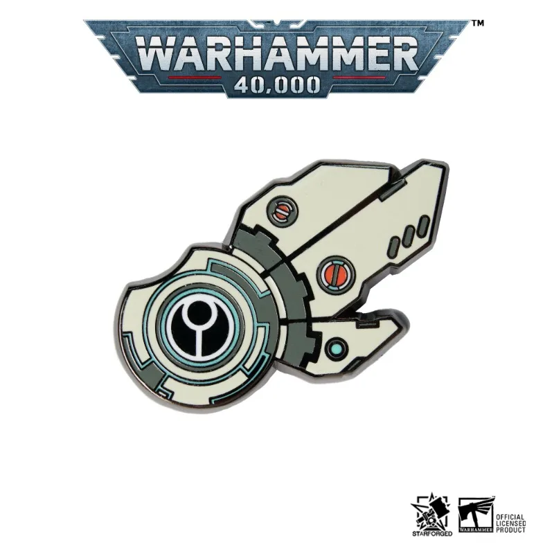 

[Starforged Star Casting] Riptide Energy Shield Warhammer 40K Peripheral Alloy Color Brooch Free Shipping Anime Gift Boy