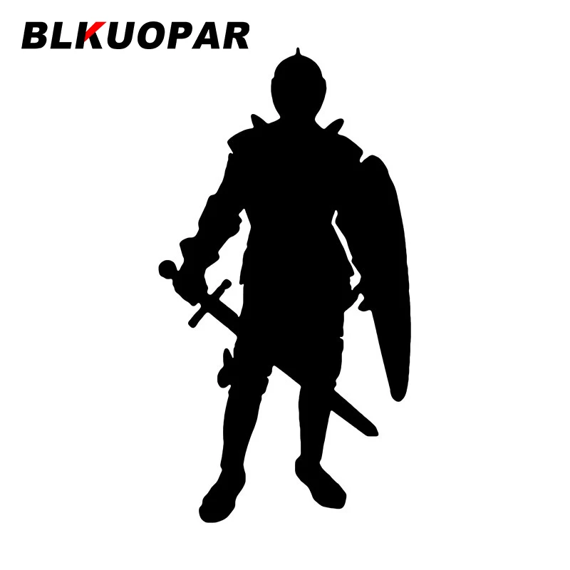 BLKUOPAR армированный воин с мечом наклейки на машину среднего возраста