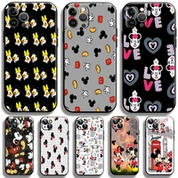 cute mickey minnie mouse for apple iphone 13 12 11 pro max 12 13 mini x xr xs max se 6 6s 7 8 plus phone case soft