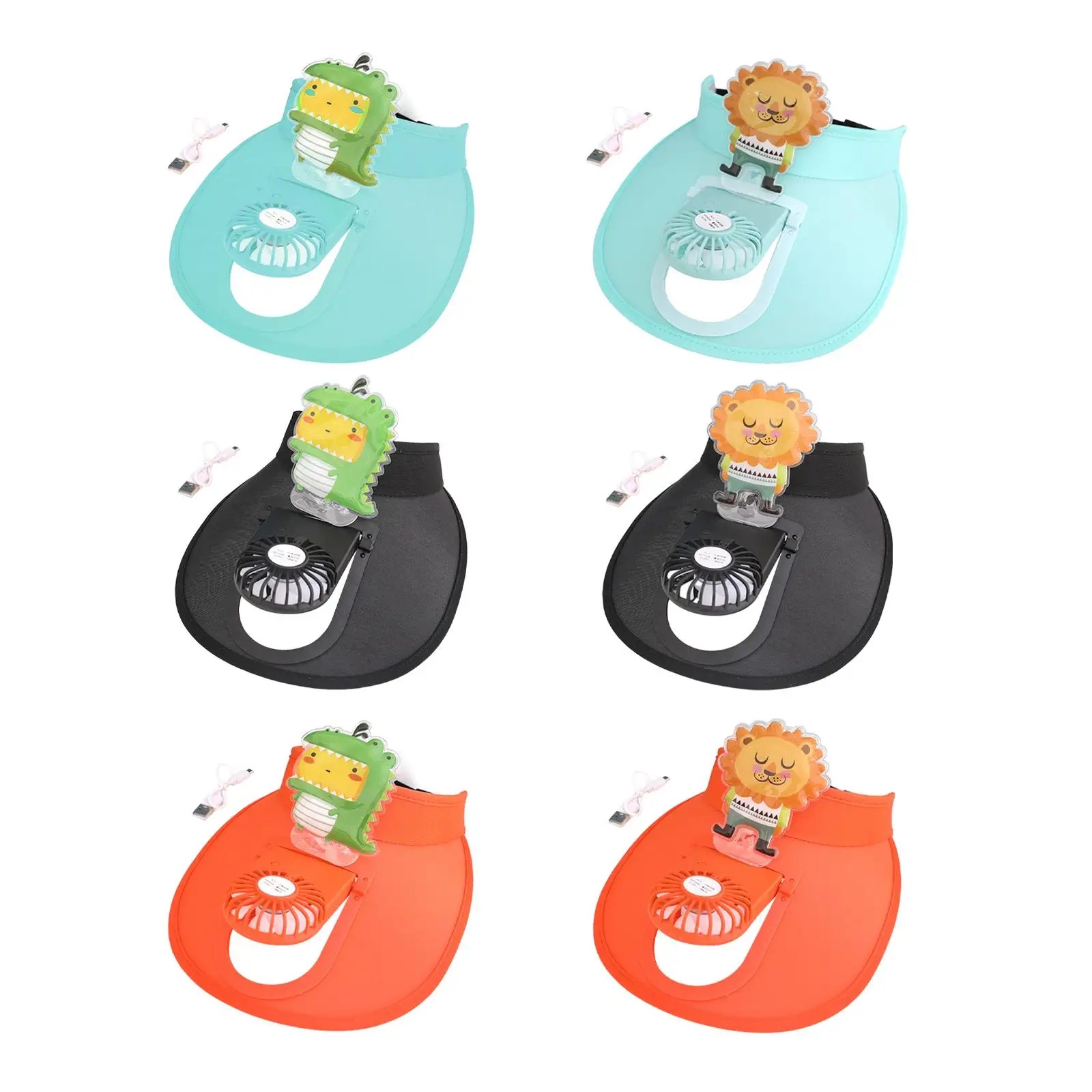 

Cooling Fan Hat Adjustable Speed Breathable Rechargeable Outdoor Sun Hats Summer Fans Hat for Girls Boys Men Women Climbing