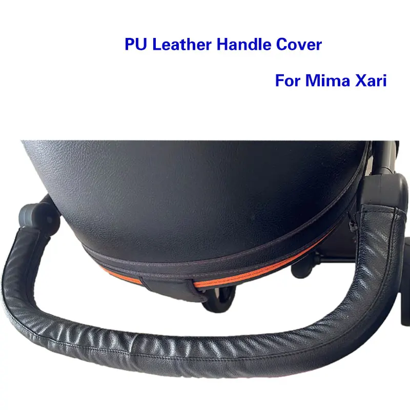1PC Baby Stroller Leather Pu Handle Cover For Mima Xari Stroller Pram Bumper Protective Armrest Covers Carriage Accessories