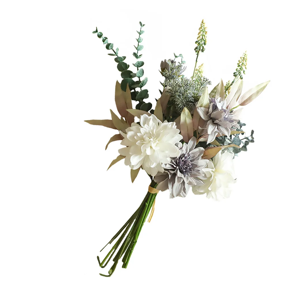 

Artificial Bouquets Wedding Flower Flowers Fake Decorations Bouquet Colorful Floral Arrangementsdecoration Decorative Fall White
