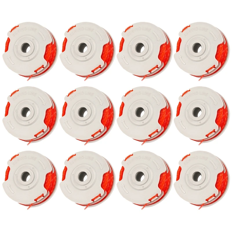 

12Pack FLY021 String Trimmer Replacement Spool Line For Flymo Cordless Trimmers, Weed Eater String Double Auto-Feed