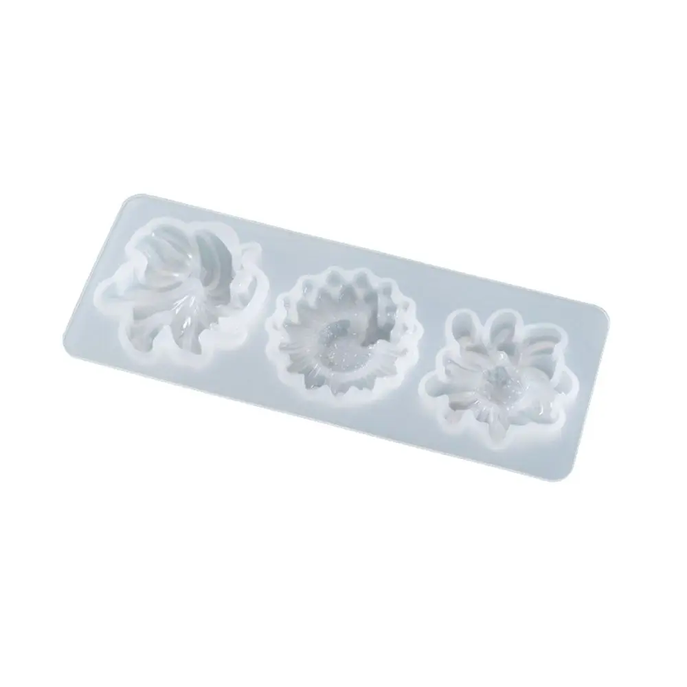 Форма из кремния для творчества DIY для создания украшений из уф-эпоксидной смолы, форма для подвески, литья смолы с изображением цветочных лепестков, трехмерная корона.