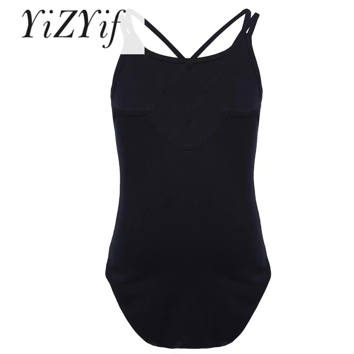 

Kids Girls Spaghetti Strap Crisscross Back Ballet Dance Leotard Camisole Gymnastics Costume Dancewear Athletic Bodysuit Top