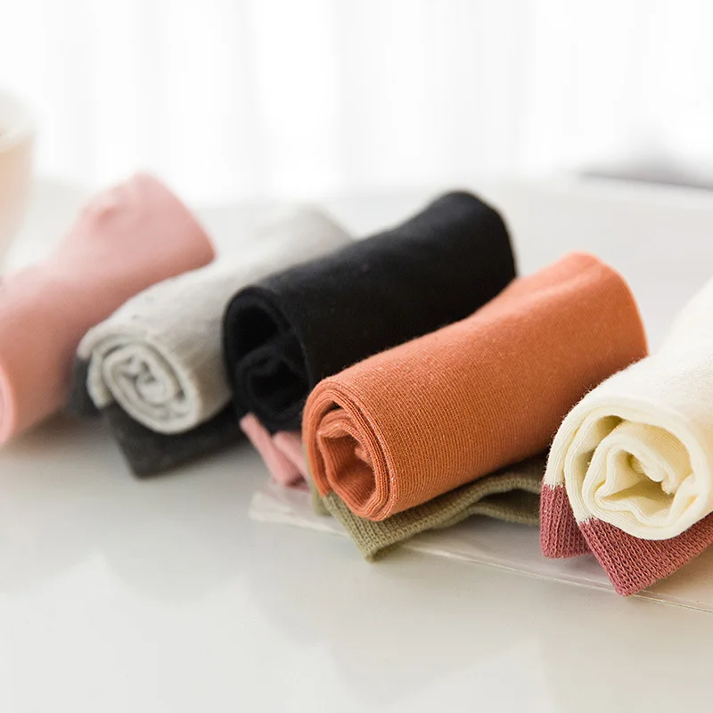 3/5 Pairs Summer Cute Cartoon Harajuku Cat Women's Sock Slippers Simple Japanese Kawaii Boat Socks Cotton Sock Slipper Hosiery