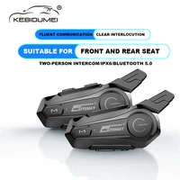 bluetooth motorcycle intercom helmet headset for 2 rider intercomunicador moto wireless handsfree call walkie helmet talkie