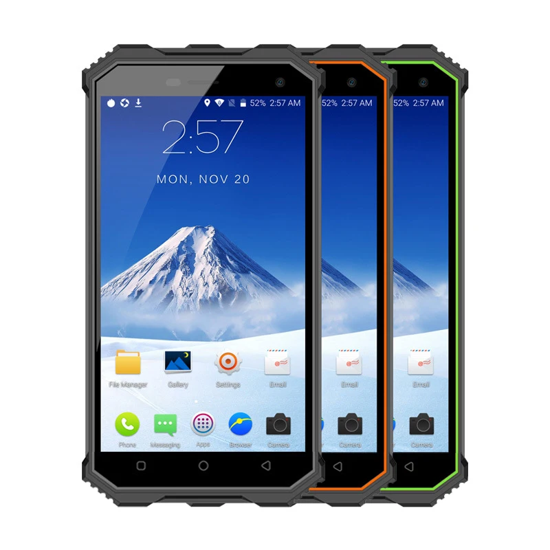 

Smartphone Rocky 2 IP68 Waterproof Rugged Phone 8MP NFC 2GB RAM 16GB ROM Quad Core Android 7.0 Outdoor 4G LTE Mobile Phones GPS