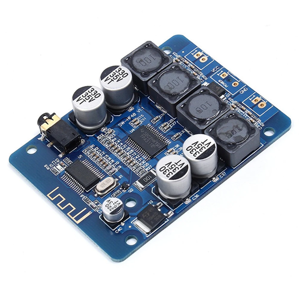 

TPA3118 Stereo Audio Board 2*30W DC12V 24V Bluetooth-compatible Digital Power Amplifier Board 2 Channels Speaker Modified Board