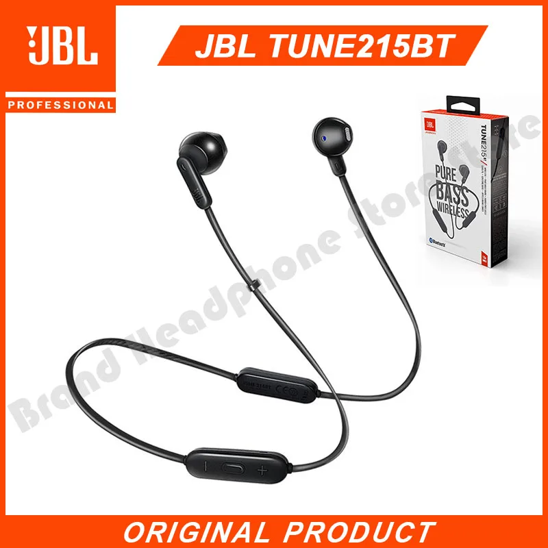 

Original JBL TUNE 215BT Bluetooth 5.0 Earphone Wireless Sport Earbuds T215BT Pure Bass Headphone Headset Stereo Call with Mic