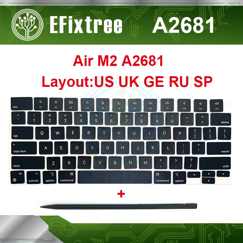 Nuovo 2022 anno M2 Laptop A2681 tasti Keycaps per Macbook Air Retina 13.6 "A2681 Key Cap riparazione tastiera nero blu