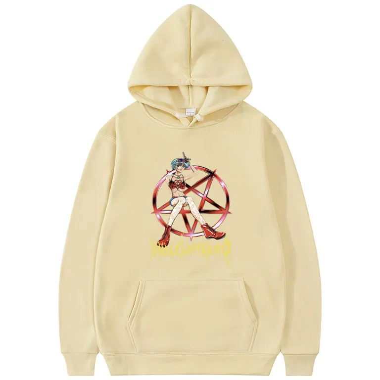 Толстовка Playboi Carti WLR с рисунком красного аниме новые модные мужские толстовки