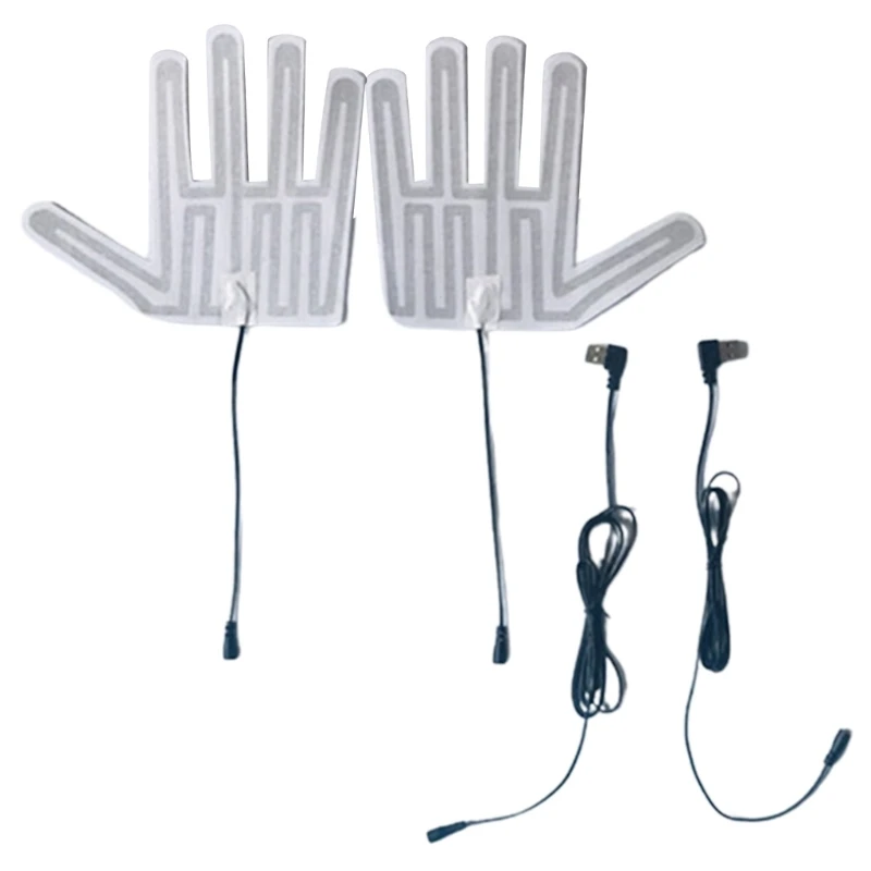 5 В USB-перчатки с подогревом пальцев электрические перчатки нагревательные