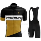 Новинка 2022, велосипедная Джерси MERIDA 19D, комплект с нагрудником, униформа для горного велосипеда, велосипедная одежда, быстросохнущая велосипедная одежда, мужская короткая одежда