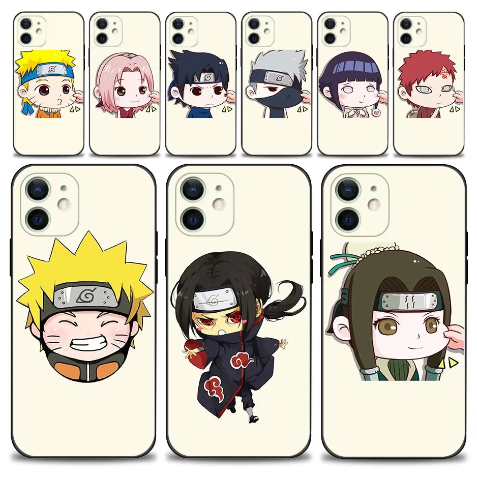

Anime Cartoon Cute Naruto Uzumaki Haruno Sakura Case For iPhone 13 12 11 Pro Max Mini XS Max XR X 7 8 6 6S Plus 5 5S SE 2020