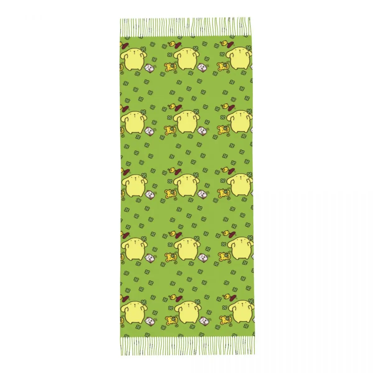 Индивидуальные мягкие шали с помпоном в виде клевера женские зимние шарфы