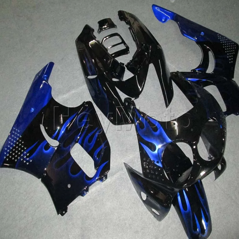 

ABS Plastic motorcycle fairing for CBR900RR 1991 1992 1993 blue flames CBR893RR 91 92 93 order motorcycle bodywork kit
