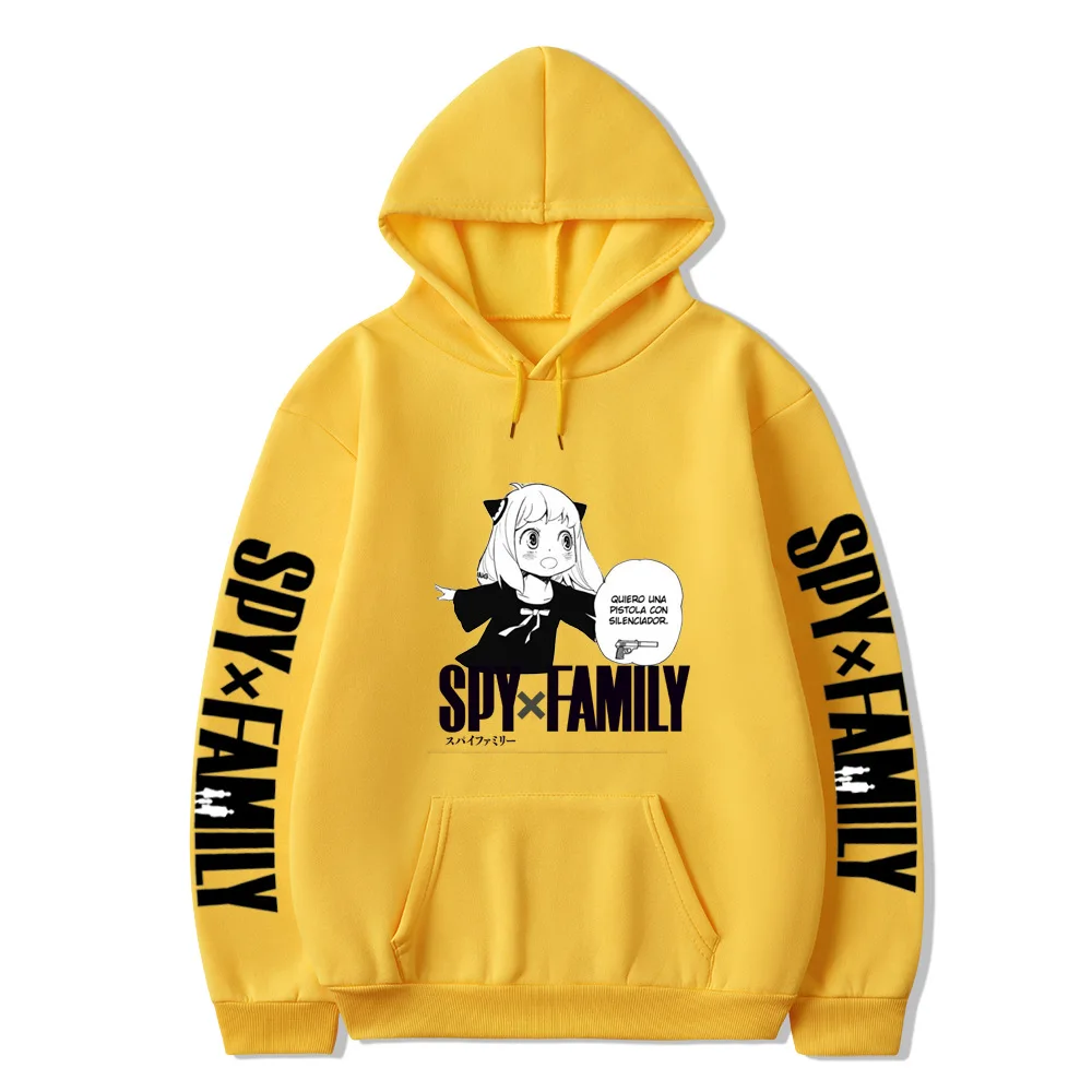 Толстовка с принтом Spy X Family в стиле аниме модная женская городская уличная одежда