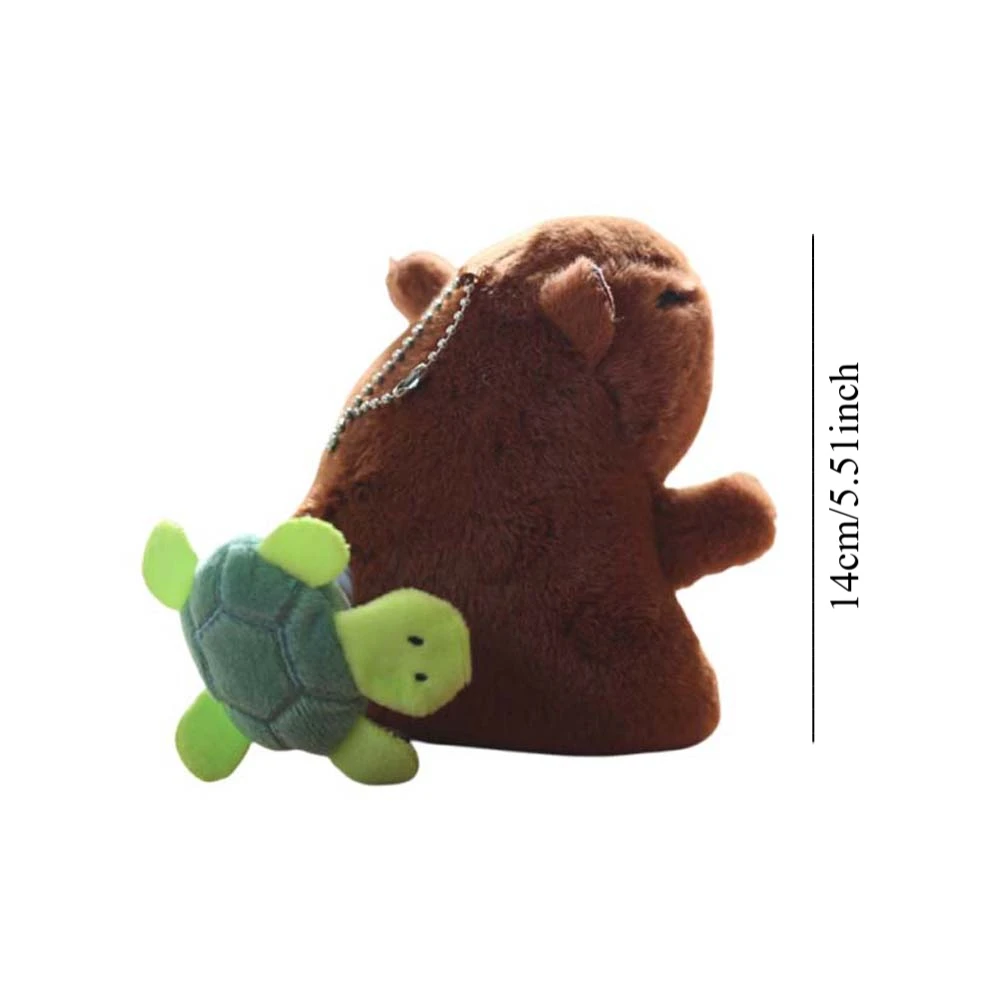 Брелок для ключей с изображением черепахи пчелы капибары переодевание