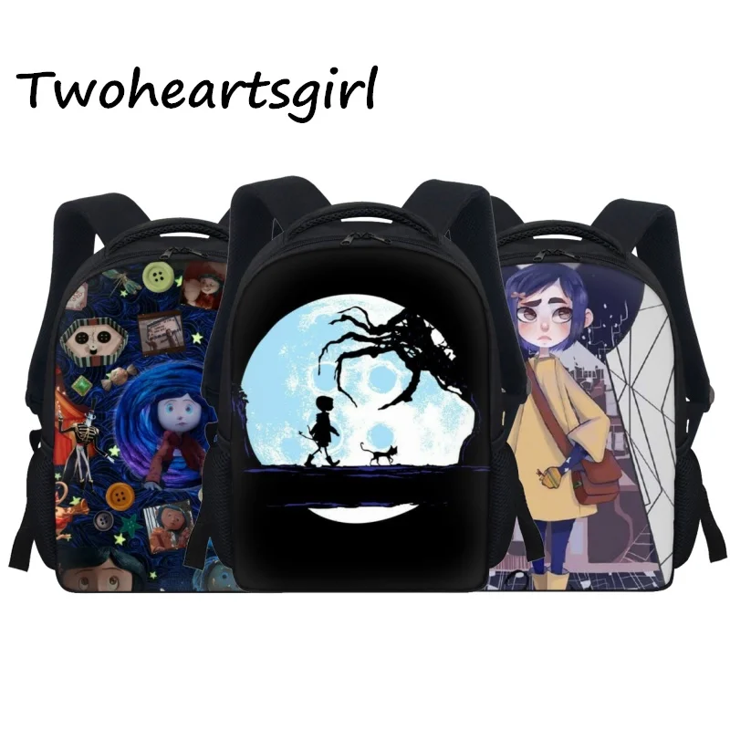 Twoheartsgirl-mochilas escolares de dibujos animados para niños y niñas, morrales para niños...