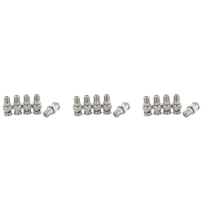 

30Pcs BNC Male Plug To F Female Jack Adapter Coax Connector Coupler CCTV Camera