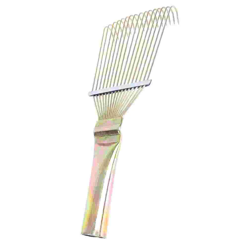 

Horsehair Wool Comb Brush Grooming Cattle Clean Pet Removing Remover Steel Livestock Rake Brushes