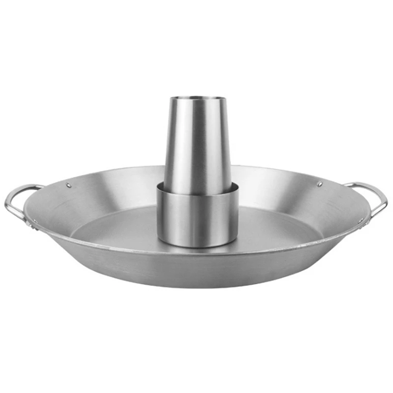

Stainless Steel Roast Chicken Pan Removable BBQ Turkey Rack Barbecue Plate Outdoor Picnic Platter BBQ Utensils