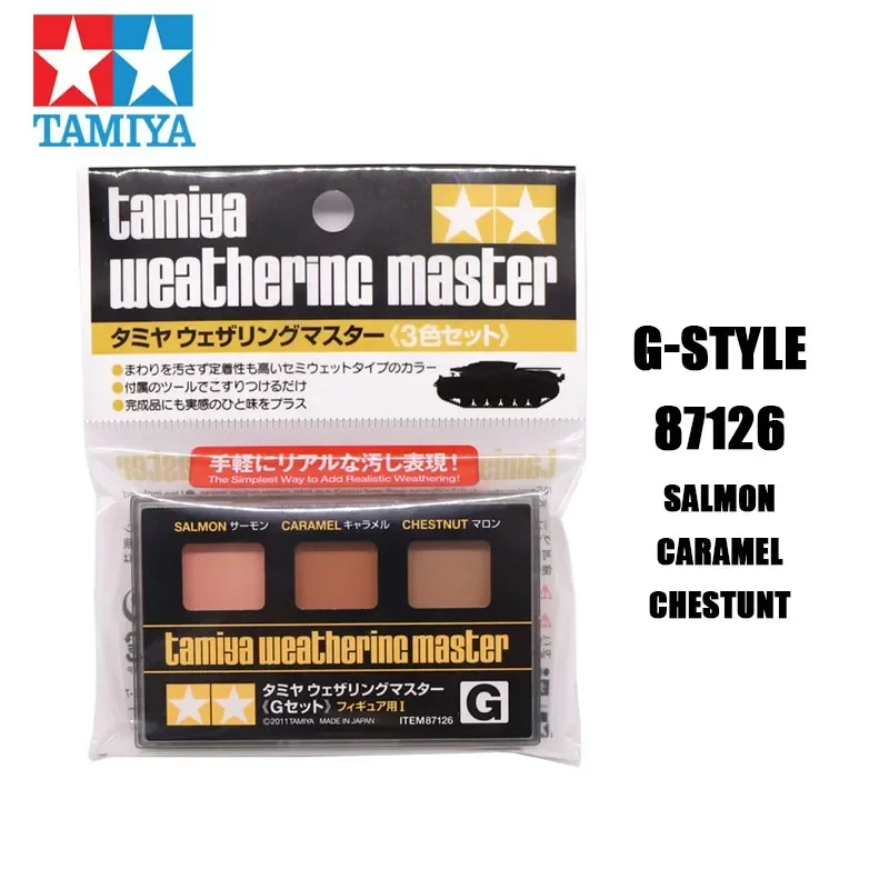 

TAMIYA 87079-87127 3-цветный набор Weathering Master с аппликатором, кисть, инструмент для изготовления моделей, расходные материалы, детали, эффект старения сухой кисти