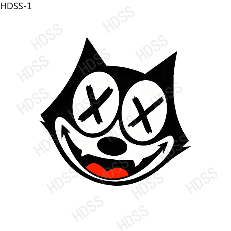 HDSS-персонализированные наклейки с изображением злых кошек автомобильные