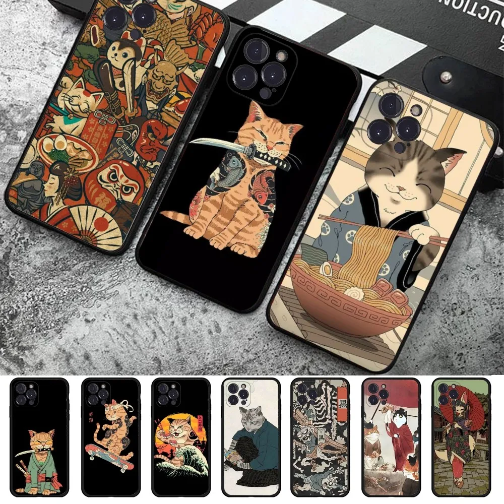 

Great Ramen Wave Japan Phone Case For iPhone 14 13 12 Mini 11 Pro XS Max X XR SE 6 7 8 Plus Soft Silicone Cover