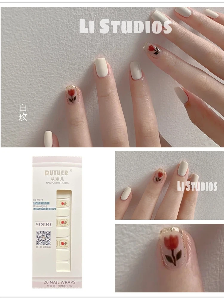 

Простые, маленькие, свежие и милые, разобранные красивые ногти, искусственные цветы, долговечные, водонепроницаемые