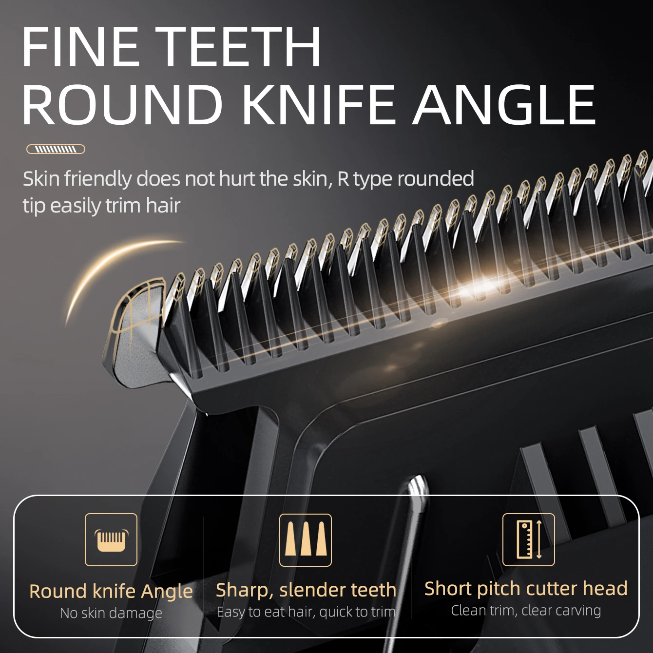 KIKIDO прозрачная электрическая машинка для стрижки волос профессиональный